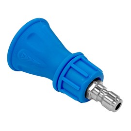 25° Pressure Washer Nozzle with Guard (Blue), 3.0 Orifice, Compatible with all Commercial Grade 1/4 Quick Mount Ports (1-PC)