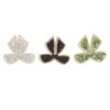 18pcs Bow Knot Rhinestones Patches Silver Black Green Exquisite Iron