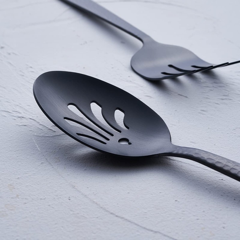 FULLYWARE 9.5" Stainless Steel Serving Utensil Set Large Serving Spoon