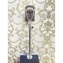 Hunt-Establishment Economy Seat Stick Walking Stick Folding Chair WITH TWO TONE LEATHER SEAT.