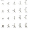 ZERO HOME 320pcs #2-56#4-40#6-32#8-32 UNC Stainless Steel Phillips Pan Head