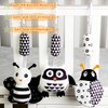 KAKIBLIN 3 Pack Hanging Rattle Toys, High Contrast Baby Hanging
