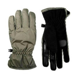 Isotoner Mens Smart Dri Fleece Lined Touch Screen Winter Gloves Gray L
