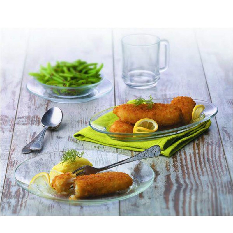 Duralex Made in France Lys Dinnerware 11 Inch Dinner Plate,