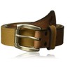 Berne Workwear Men's Leather Belt with Canvas Insert, brown, 40