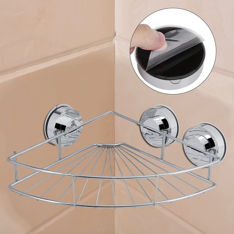 Beufee Corner Shower Caddy, 30 x 21 x 5cm Stainless