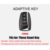 HIBEYO Fit for Hyundai Leather Key Fob Cover Compatition with