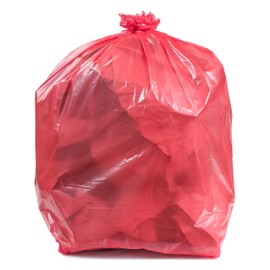 Plasticplace 55-60 Gallon Trash Bags │ 1.2 Mil │ Red Heavy Duty Garbage Can Liners │ 38” x 58” (50 Count), 250 (Pack of 1)
