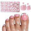 Lifextol 150PC Press on Toenails for Women Fake Toe Press