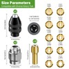 Drill Chuck Collet Set for Dremel, 15PCS Chuck Collet Kit,