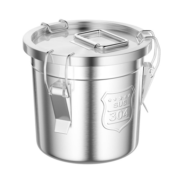 ReqianXH 304 Stainless Steel Airtight Canister 202 Oz/1.6gal Rice Oil