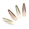 Dofash Snap Hair Clips, Metal Handles, 5 cm/2 Inch, Basic