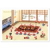 Mini Santa Greeting Life Christmas Card Japanese Style Osechi SJ-71