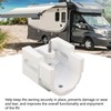RV Awning End Plug White Solid Aluminum Durable Easy Installation