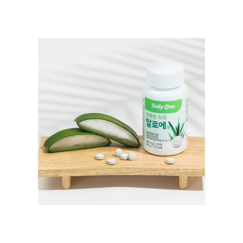 Daily One Refreshing Day Aloe Tablets Aloe Vera Gel 600mg