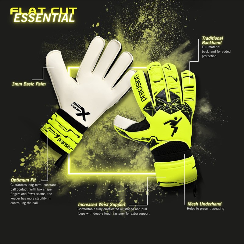 Precision Training Fusion X Flat Cut Essential Football Kid's Goalkeeper