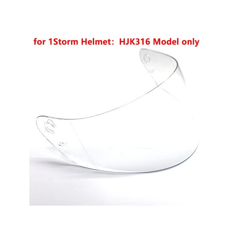 1Storm Motorcycle Dual Visor Full Face Helmet Shield: Model HJK316
