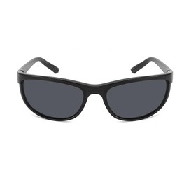 Edge I-Wear Black Sporty Sunglasses with Grey Polarized Lens & Slim Temples for Men