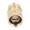 2Pairs 3/4in Brass Hose Adapter 2 Way Hose Adapter Durable