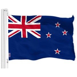 USA American & New Zealand Flags 3x5 FT Combo Printed 150D Polyester By G128