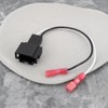 EMSea 4pcs Car Speaker Adapters Plug Lead Connectors Cable Compatible