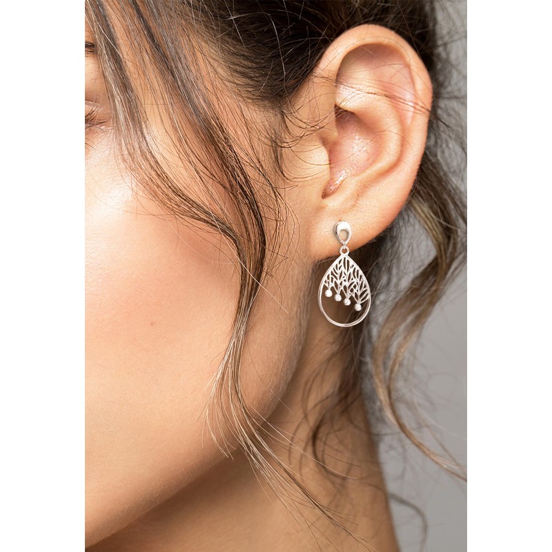 SOFIA MILANI - Women's Earrings 925 Silver with Zirconia Stones
