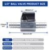 1/2″ Hose Barb Ball Valve, 304 Stainless Steel Mini Fuel