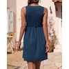 BTFBM Women Sleeveless Summer Dress 2024 Crewneck Ribbed Knit Ruffle