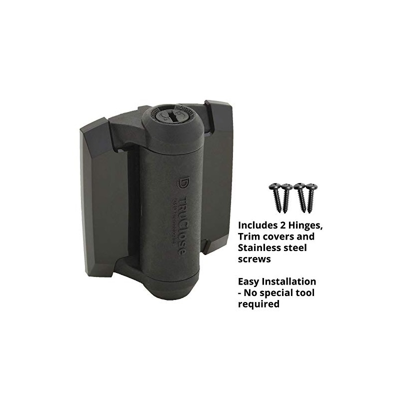 D&D Technologies TCA1S3BTS TruClose Regular Duty Self Closing Gate Hinge,
