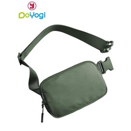 Women's Solid Color Fanny Pack, Fashionable Casual Versatile Zipper Chest Bag for Daily Used, Trendy All-match Sling Bag for Women & Girls, Fall Outfit、Fall Freshness - Color: Green, Size: Please Refer To The Pictures for Dimensions