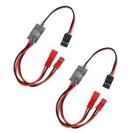 GERUI 2 Stück 20 A Hochstrom-Fernbedienungs-Elektronikschalter 3–30 V RC ferngesteuertes AUX EIN/Aus Schalterrelais für RC Auto LKW Boot LED Licht Drohne