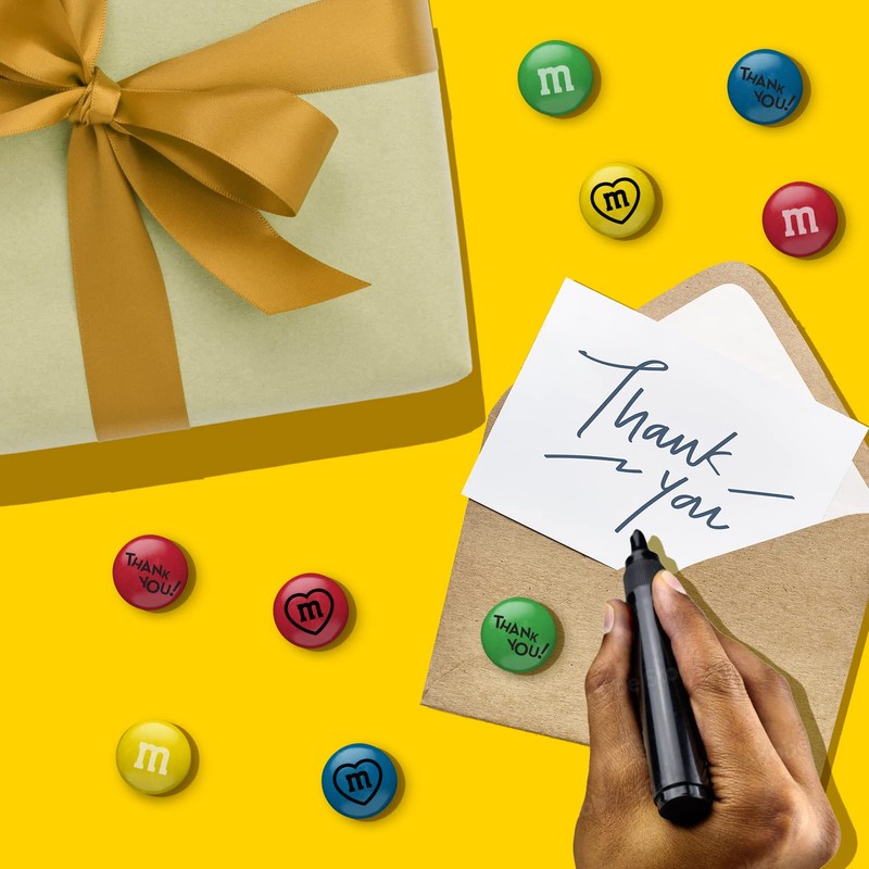 M&M'S Pre-Designed Thank You Milk Chocolate Candy - 5lbs Bulk