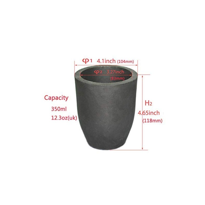 LLF Clay Graphite Crucible Casting Cup Oven Torch Melting Casting
