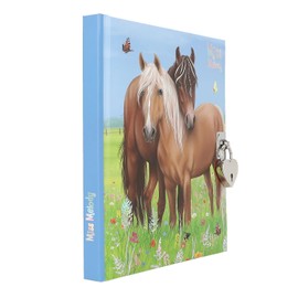 Depesche 12967 Miss Melody Diary with Horse Motif and Heart Castle, Book with 192 Lined and Beautifully Illustrated Pages