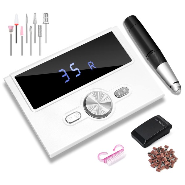 Ultrathin Nail Drill Set for Acrylic Nails Professional 35000RPM with