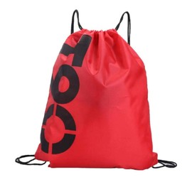 KIRALOVE Backpack - waterproof bag - sports backpack - sports - swimming - fitness - dance - gymnastics - drawstring - casual - red and grey