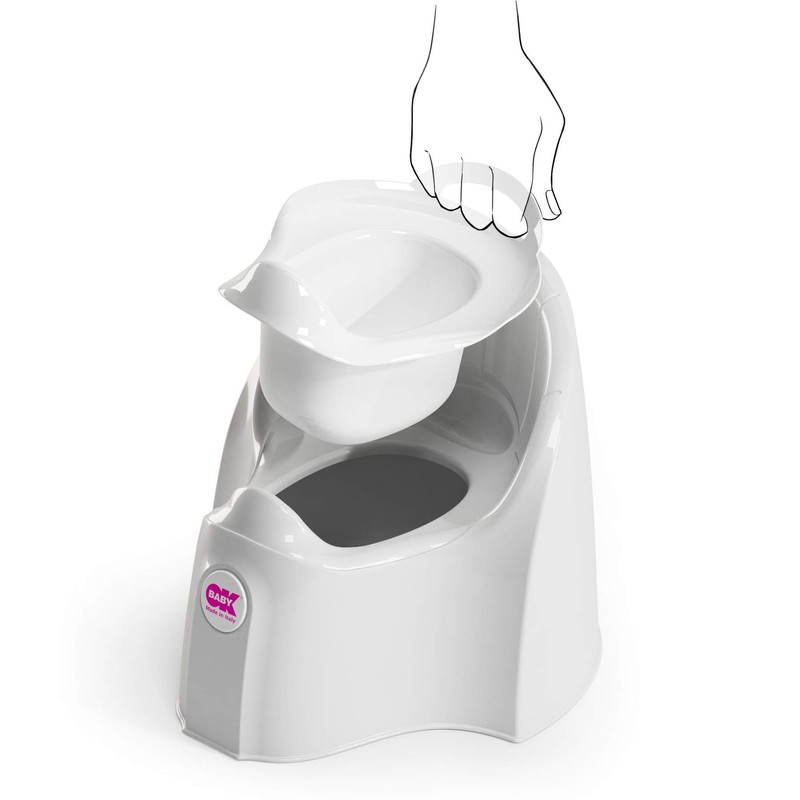 OKBaby Pasha Potty Chair, White