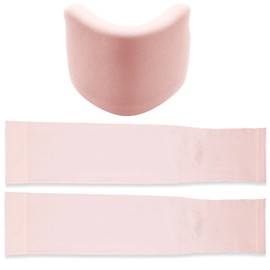 4-Pack Soft Neck Brace Covers - Elastic Comfortable Cervical Collar Dust Cover Sleeves | Dust Proof & Breathable for Sleeping Working (Pink)