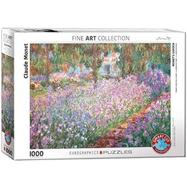The Artist's Garden by Claude Monet 1000 Piece Puzzle Jigsaw Puzzle 27 x 19in