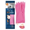 Myungjin Reusable Waterproof Household Dishwashing Non-Slip Cleaning Rubber Gloves with