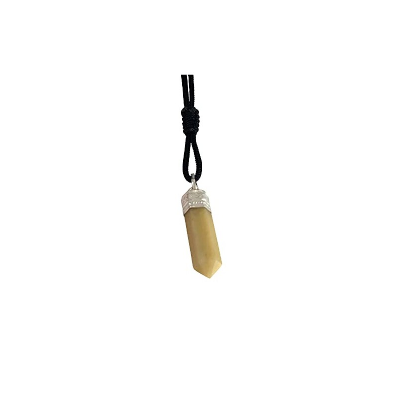 VIE VIE Pencil Pendant, 25-30mm (Yellow Aventurine)