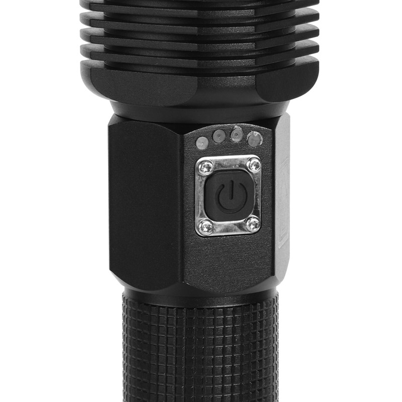 XHP70 Super Bright Telescopic Zoom Waterproof Outdoor Portable Flashlight USB