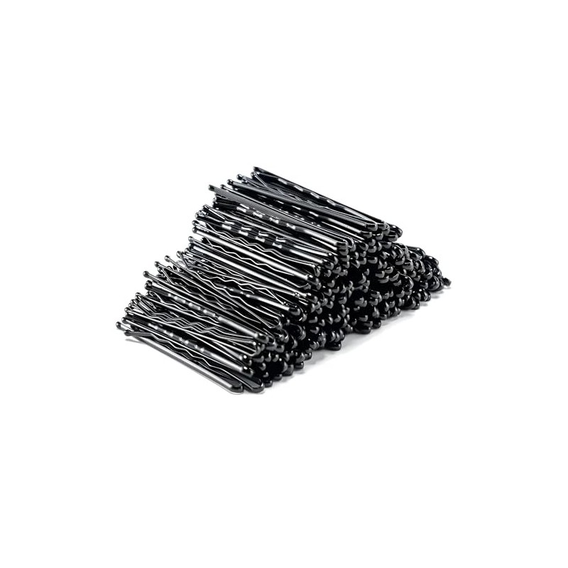 PARENCE.- Set di 144 forcine nere standard - clip in