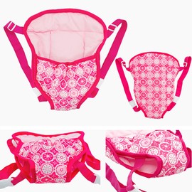 Doll Accessories Baby Doll Carrier Toys Baby Dolls Backpack for 12-18 Inch American OG Doll (Rose)