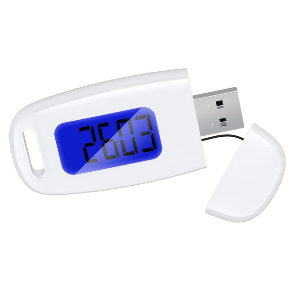 Ankilo 3D Pedometer, USB Rechargeable Walking Pedometer for Walking, Large