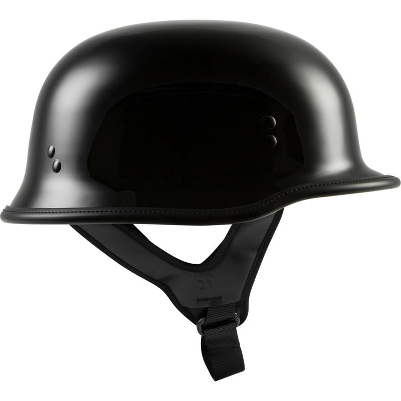 HIGHWAY 21 9-Millimeter German Beanie Helmet, Half Shell Motorcycle Gear,
