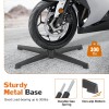 Adjustable Swivel Wide Desk Armless Cross-Legged Rocking Chair for Office