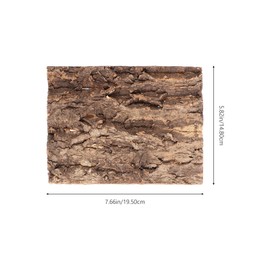 Kisangel 2Pcs Cork Bark Reptile Climbing Decor - Basking Platform for Terrarium Accessories