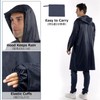 Azarxis Raincoat, Rain Poncho, Men's, Women's, Bicycle, Multi-functional, 3-Way Rainwear/Tarp/Ground