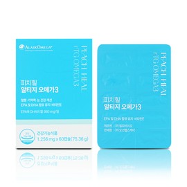Peach Hill Alaska rTG Omega 3 60 Capsules Contains EPA and DHA Maintained Vitamin E / 피치힐 알레스카 rTG 오메가3 60캡슐 EPA 및 DHA 함유 유지 비타민E